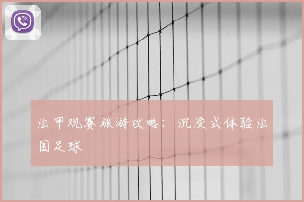 法甲观赛旅游攻略：沉浸式体验法国足球